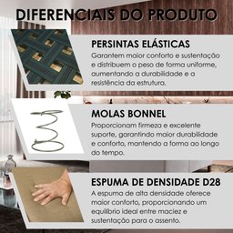 Sofá 4 Lugares com Chaise Linho 270cm Grécia Cinza - 11 Sofá 4 Lugares com Chaise Linho 270cm Grécia Cinza - 11