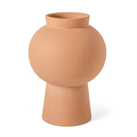 Vaso Decorativo de Cerâmica Bege 28cm 16603 Mart