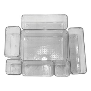 Kit Organizador Multiuso Modular 7 Peças em Acrílico