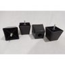 Kit 8 Pés para Sofa Rack Modelo Cadency Preto Trapézio Alt 6 Cm - 2