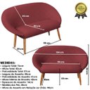 Ver imagem 3 de Kit Recepção 2 Poltronas 1 Namoradeira com Puff Resistente para Sala de Espera Decor Tecido Veludo