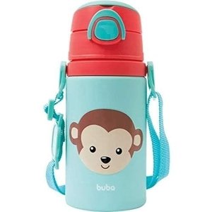 Garrafinha de Alumínio com Canudo Animal Fun BUBA