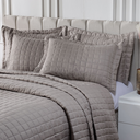 Ver imagem 2 de Kit Cobre Leito Dupla Face Micro Percal 200 Fios Solteiro com Porta Travesseiro:cáqui Escuro/solteir