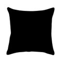 Ver imagem 1 de Capa De Almofada Lisa Veludo Preto 50X50Cm