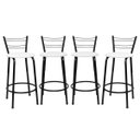 Ver imagem 1 de Kit 4 Banquetas para Bancada Flórida Preta 60cm Cozinha Gourmet Balcão Ilha Piscina Área de Lazer