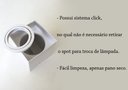 Ver imagem 4 de 6 Spot Plafon Sobrepor Branco Ar70 Quadrado Direcionavel Gu10 Lup01