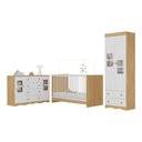 Ver imagem 1 de Quarto de Bebê Completo com Berço 3 em 1 para Colchão 130x60cm Serena Multimóveis Mp4531