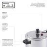 Panela de Pressão Fechamento Interno 7l Polido Nacional - 6