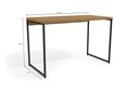 Ver imagem 3 de Mesa Escritório Secretaria Desk 118 Freijó/preto Fosco