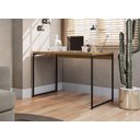 Ver imagem 2 de Mesa Escritório Secretaria Desk 118 Freijó/preto Fosco