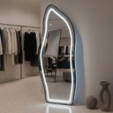 Ver imagem 1 de Espelho Orgânico Led Touch 170x70cm Moldura Corpo Inteiro Closet Quarto Salão Hall de Entrada