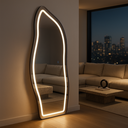 Ver imagem 5 de Espelho Orgânico Led Touch 170x70cm Moldura Corpo Inteiro Closet Quarto Salão Hall de Entrada