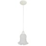 Pendente Branco Tulipa Rei Fosca Borda Transparent Art Pop - 1
