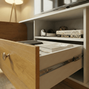 Ver imagem 5 de Rack Noronha 156 Cm para Tv Retrô Design Orgânico com Gaveta:off White/naturalle