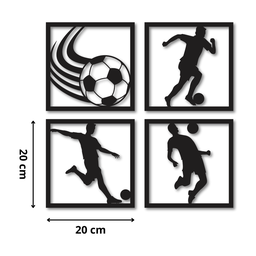 Quadros Esportes Decoração Futebol Skate Basquete Outros Mdf:futebol - 3