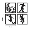 Ver imagem 3 de Quadros Esportes Decoração Futebol Skate Basquete Outros Mdf:futebol