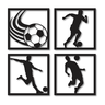 Quadros Esportes Decoração Futebol Skate Basquete Outros Mdf:futebol - 2