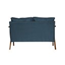 Ver imagem 3 de Namoradeira Decorativa Marília Suede Azul Marinho
