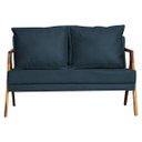 Ver imagem 2 de Namoradeira Decorativa Marília Suede Azul Marinho