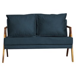 Namoradeira Decorativa Marília Suede Azul Marinho - 2