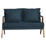 Namoradeira Decorativa Marília Suede Azul Marinho - 2