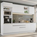 Ver imagem 1 de Armário de Cozinha Completa 310cm Branco Glamy Madesa 02