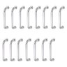 Alça de Apoio Barra Inox 30cm Kit 15 Unidades Acessibilidade Idoso Gestante Criança Suporte - 1