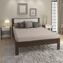 Ver imagem 1 de Cama de Casal para Colchão 138 X 188 Cm Multimóveis Cr35009 Nogal/branca