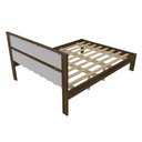 Ver imagem 5 de Cama de Casal para Colchão 138 X 188 Cm Multimóveis Cr35009 Nogal/branca