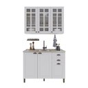 Ver imagem 2 de Armário Cozinha Modulada Compacta Americana 100% MDF 120cm Provence Multimóveis Crink-CPT001