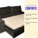 Ver imagem 6 de Pillow Top para Sofá Retrátil e Reclinável Fibras Macias Almofada 90x180cm Bf Colchões