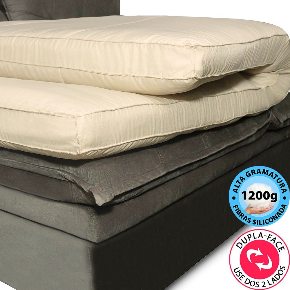 Pillow Top para Sofá Retrátil e Reclinável Fibras Macias Almofada 90x180cm Bf Colchões - 4