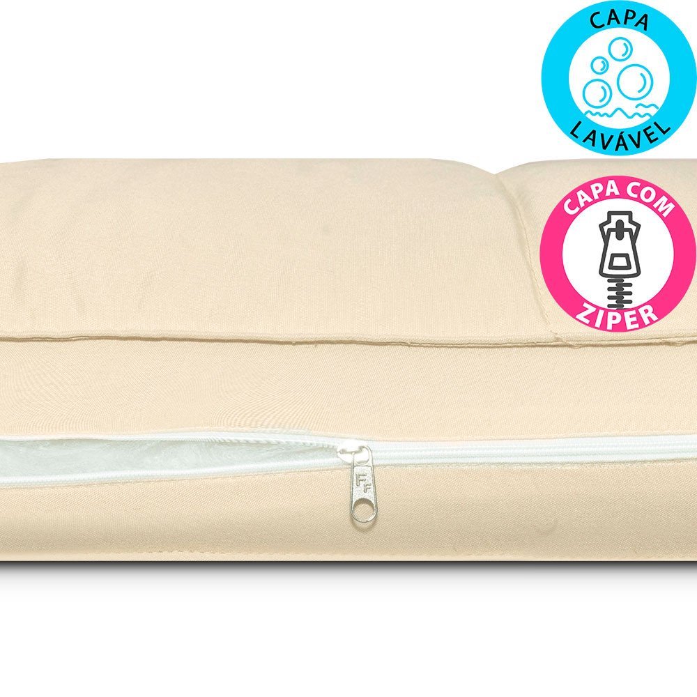 Pillow Top para Sofá Retrátil e Reclinável Fibras Macias Almofada 90x180cm Bf Colchões - 3