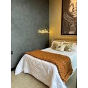 Ver imagem 1 de Manta Peseira de Maxi Tricot Casal 0,60x2,00m, Cor Caramelo - Magma Cotton