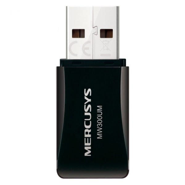 Mini Adaptador USB Wireless N300 300 Mbps - MW300UM - Mercusys - 1