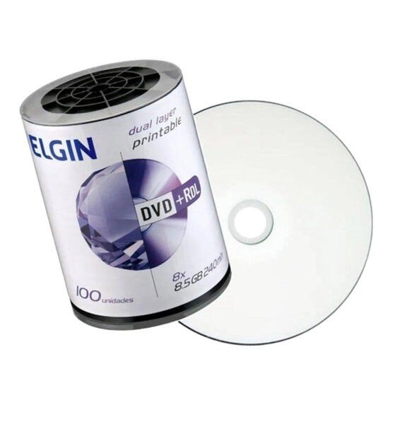 Dvd+R Dl Elgin 8.5Gb Dual Layer Printable Lacrado (Caixa com 600 Unidades) - 2