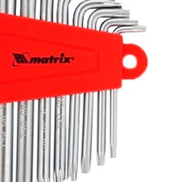 Jogo Chaves Hexagonais Torx Curtas T10 X T50 9 Peças Crv Acetinado - Mtx - 6