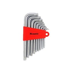 Jogo Chaves Hexagonais Torx Longas T10 X T50 9 Peças Crv Acetinado Mtx - 1