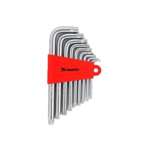 Jogo Chaves Hexagonais Torx Longas T10 X T50 9 Peças Crv Acetinado Mtx