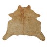 Tapete de Couro de Boi. Pele Bovina Natural. 0,90 x 1,10 M. Tons de Bege. P046C - 3