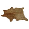 Tapete de Couro de Boi. Pele Bovina Natural. 0,90 x 1,10 M. Tons de Bege. P046C - 1