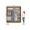 Ver imagem 6 de Guarda Roupa Casal 2 Portas de Correr e 3 Gavetas C- Espelho Verg Branco