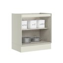 Ver imagem 3 de Balcão de Cozinha 80 cm Fineze 2 Portas 100% MDF Areia Hp - Henn