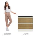 Ver mais imagens de Balcão Madesa Acordes 100% Mdf 2 Gavetas Branco/rustic