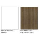 Ver imagem 5 de Balcão Madesa Acordes 100% Mdf 2 Gavetas Branco/rustic