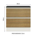 Ver imagem 6 de Balcão Madesa Acordes 100% Mdf 2 Gavetas Branco/rustic