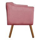 Ver mais imagens de Sofá Retrô Namoradeira Julia 2 Lugares Suede Rose - Drossi