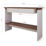 Aparador Buffet Charles com 2 Gavetas 136 Cm Branco/naturale - 4