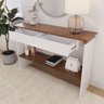 Aparador Buffet Charles com 2 Gavetas 136 Cm Branco/naturale - 3