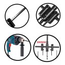 Ver imagem 3 de Broca Furador Bailarina Parafusadeira Ajustável 30-120mm P/ Madeira Gesso Plastico